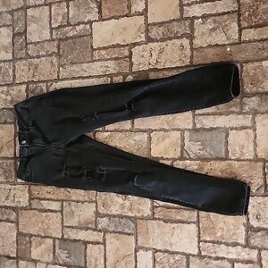 Skinny Fries Juniors Mid Rise Distressed Jeans